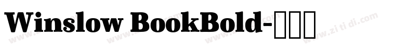 Winslow BookBold字体转换 Winslow BookBold字体转换